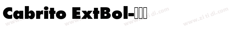 Cabrito ExtBol字体转换